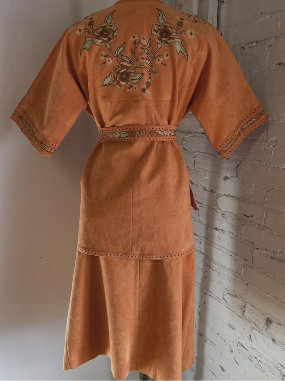 1970s Microsuede Jacket and Skirt Set - Picture 2 of 8